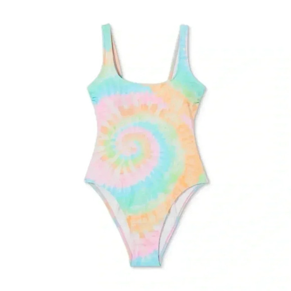 NWT Stoney Clover Lane x Target Rainbow Tie Dye One Piece Swimsuit-S - Picture 1 of 5